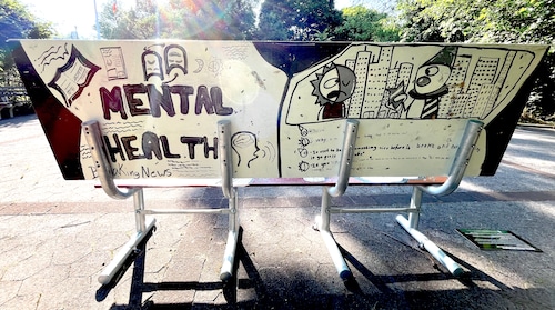 Mental Awareness Bench Mural