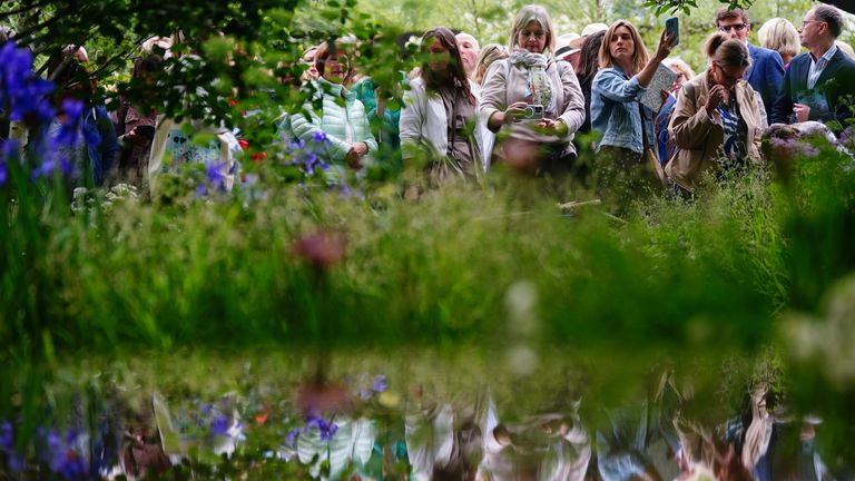 Ula Maria won gold at this year's Chelsea Flower Show for her woodland bath garden.  Photo: PA